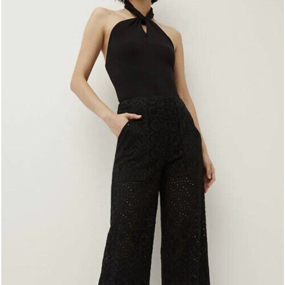 Veronica Beard Black Halter Twist Neck Blouse - Picture 7 of 13
